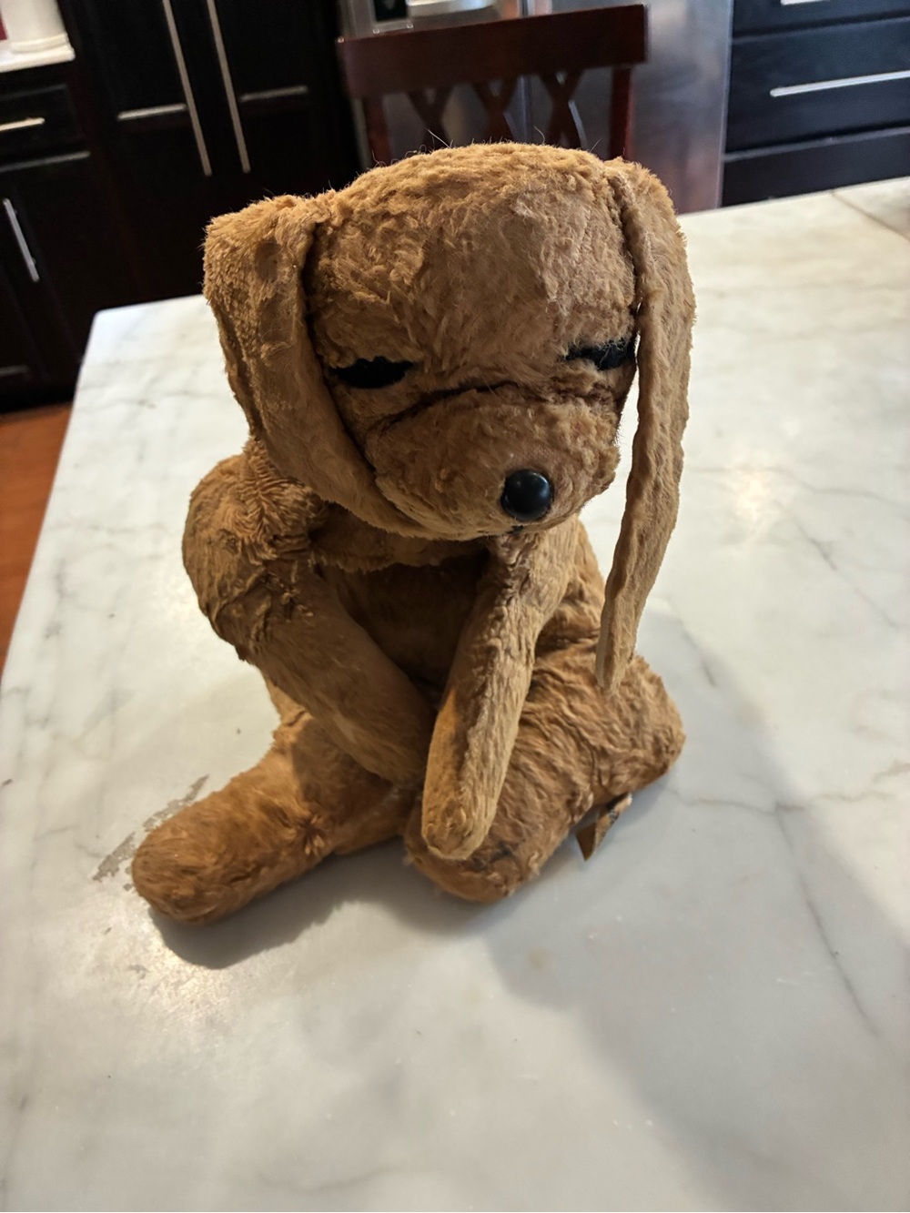 1950s Bantam US Toys Tan Brown Floppy Puppy Dog Plush Stuffed Animal